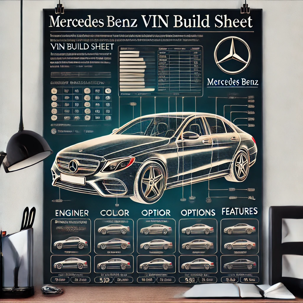 Mercedes Benz VIN build sheet