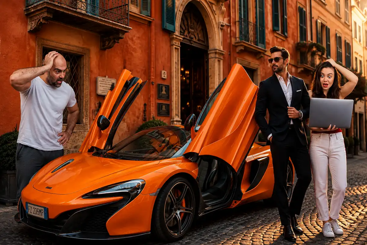 Make1M McLaren luxury supercar in a modern garage.