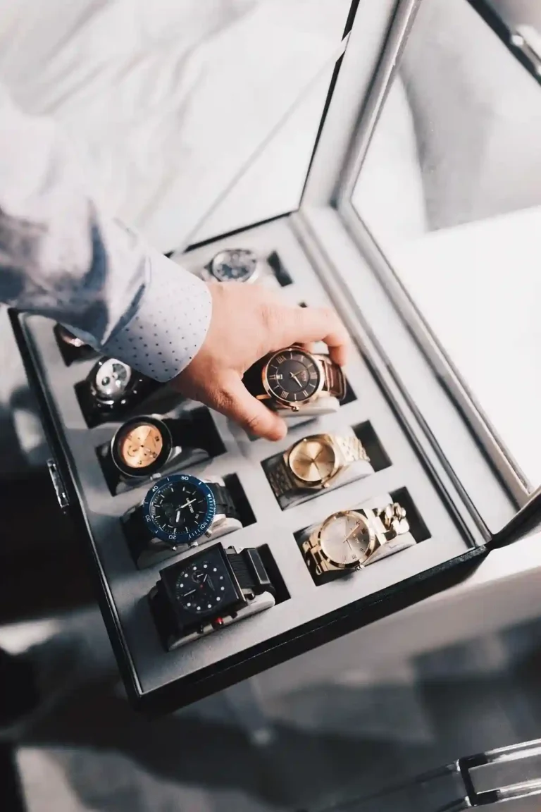 Luxury watches displayed in a premium watch box, Make1m.com Luxury Watches review.